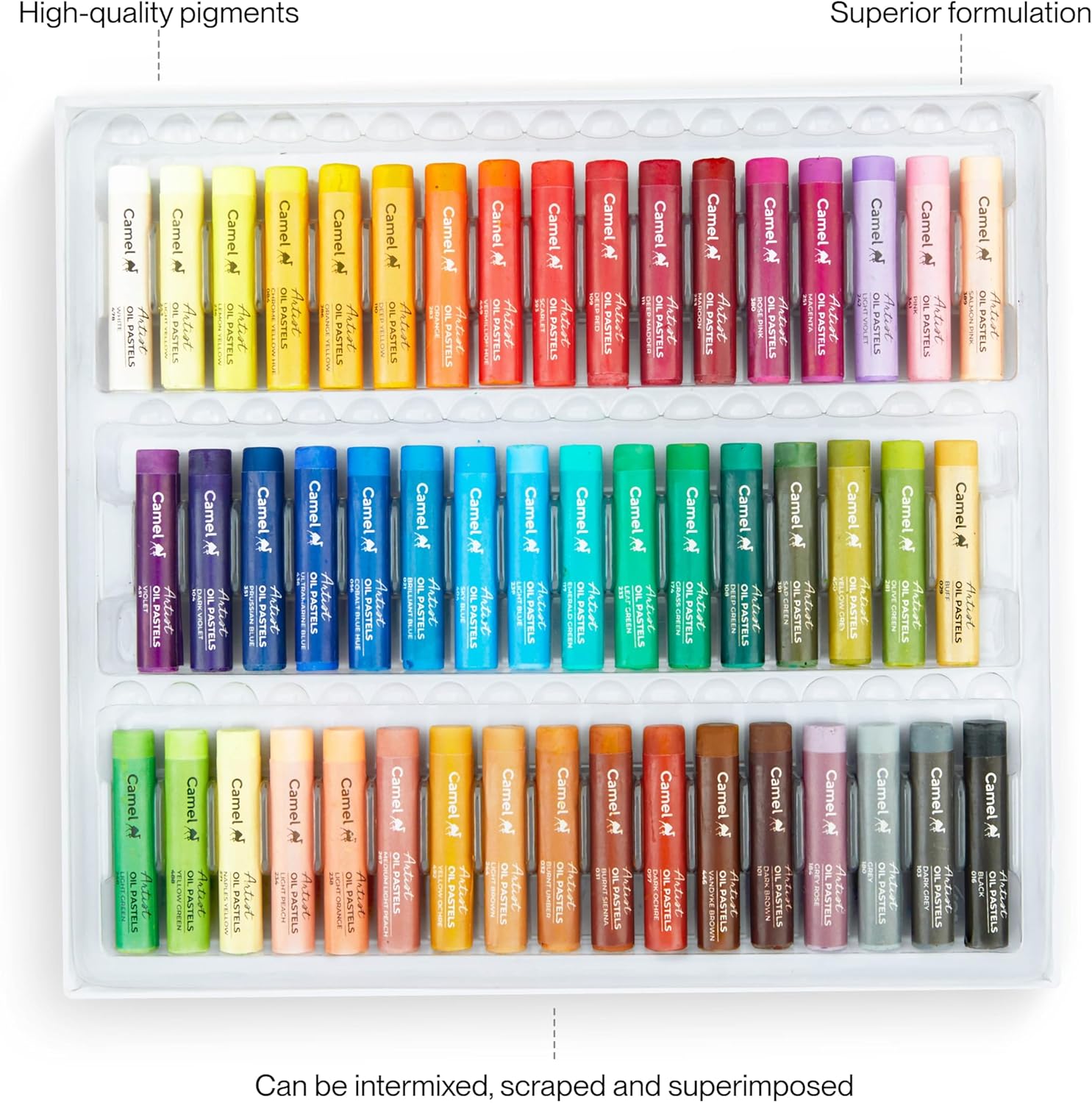 OIL PASTELS ( BRAND CAMEL ) ARTIST OIL PASTEL 50 SHADES