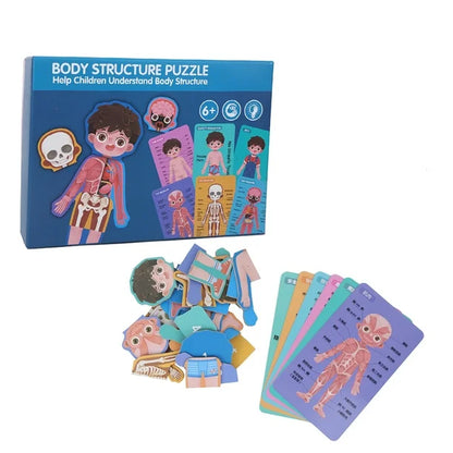 EDUCATIONAL TOYS BOY BODY STRUCTURE PUZZLE