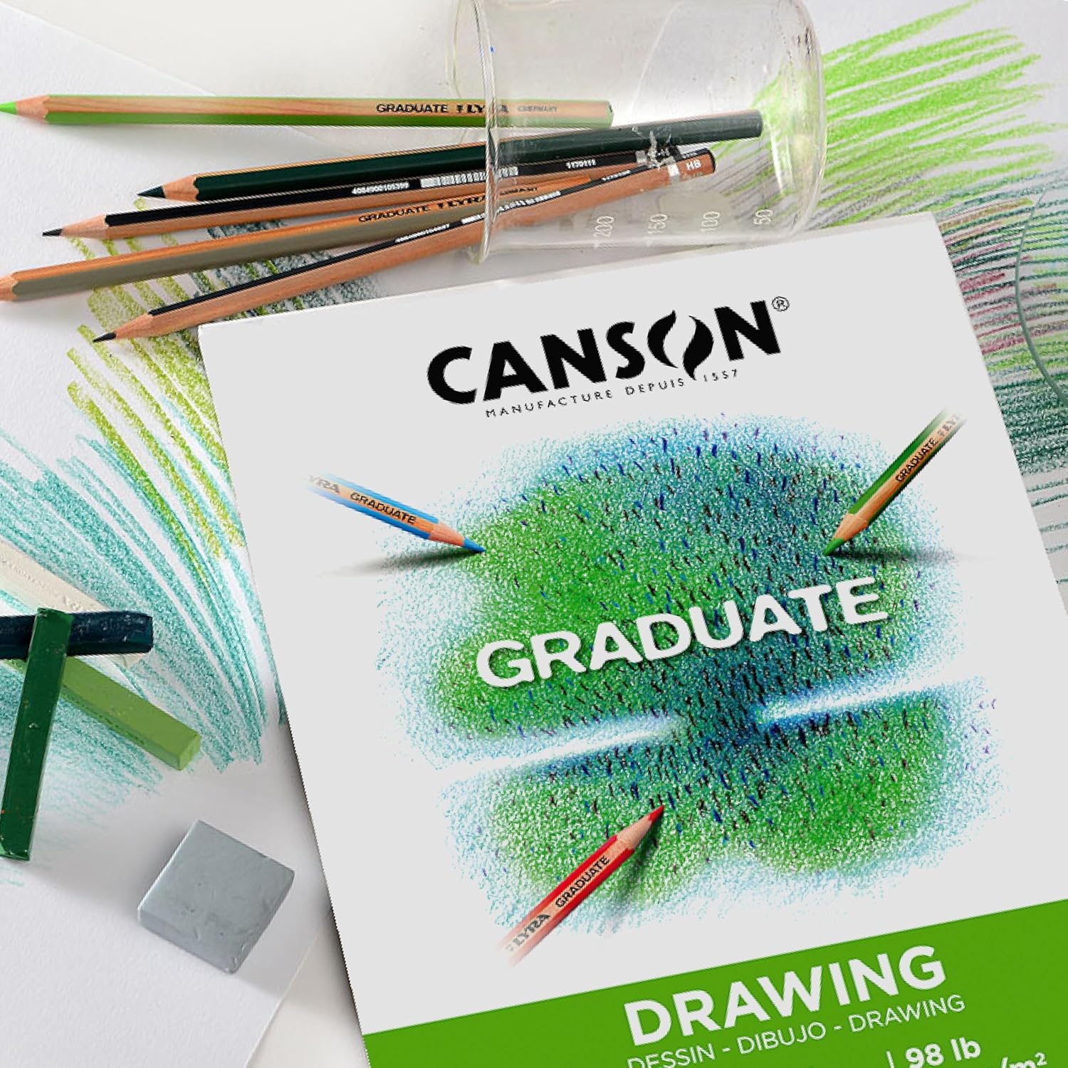 SKETCHBOOK ( BRAND CANSON ) GRADUATE DRAWING  A4 SIZE