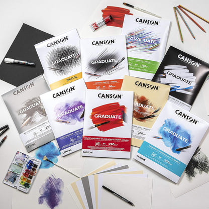 SKETCHBOOK ( BRAND CANSON ) GRADUATE DRAWING A5 SIZE 30 SHEETS 160GSM