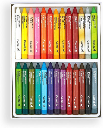 Camel Wax Crayons Jumbo - 24 Shades