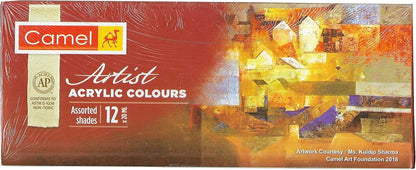 ARTIST ACRYLIC COLOR 20ML 12 SHADES ( BRAND CAMEL )