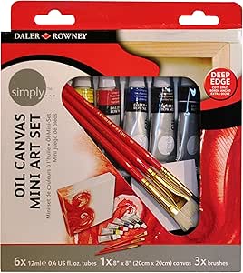 OIL CANVAS MINI ART SET ( BRAND DALER ROWNEY )