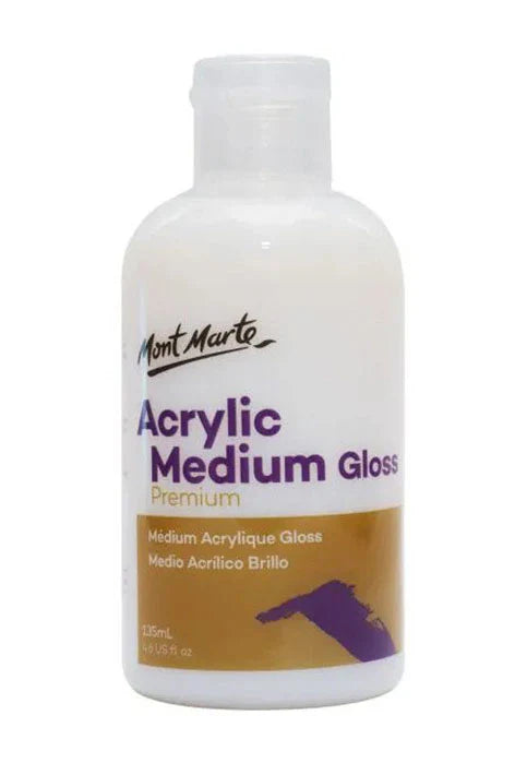 ACRYLIC MEDIUM GLOSS 135ml ( BRAND MONT MARTE )
