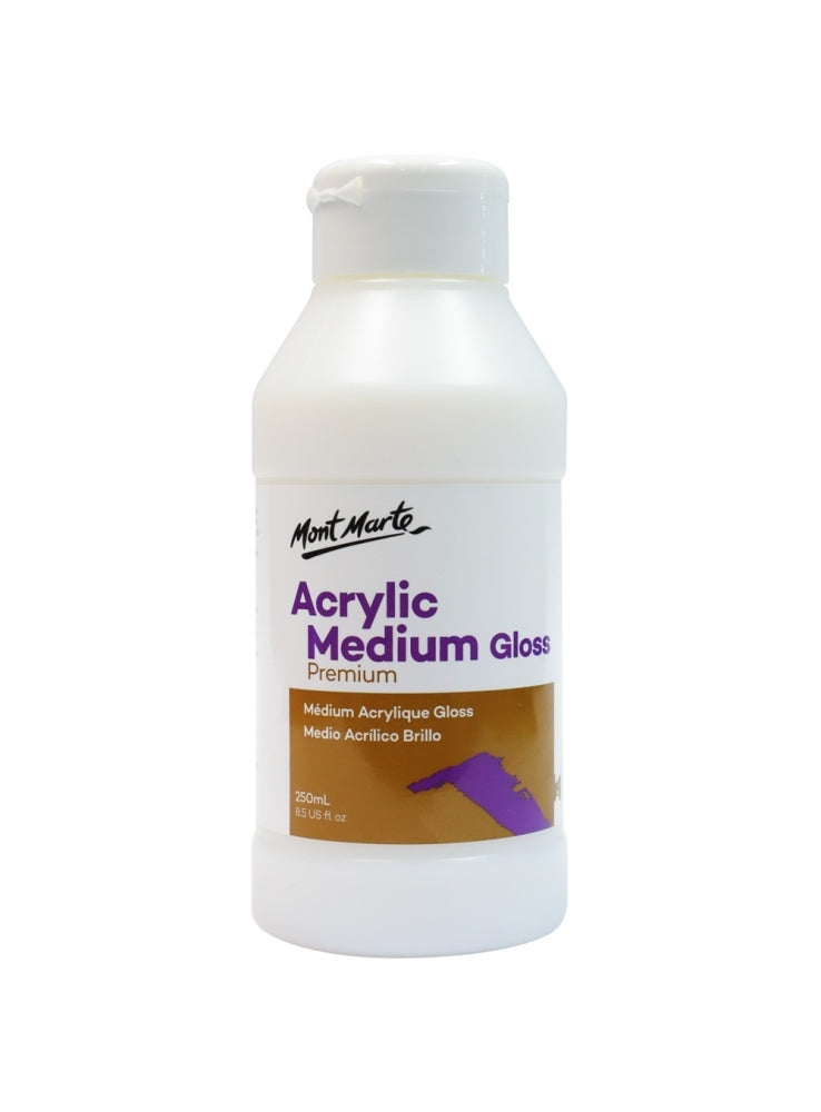 ACRYLIC MEDIUM GLOSS 250ml ( BRAND MONT MARTE )