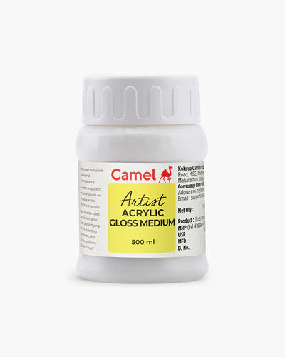 ACRYLIC  GLOSS MEDIUM 100ml ( BRAND CAMEL )