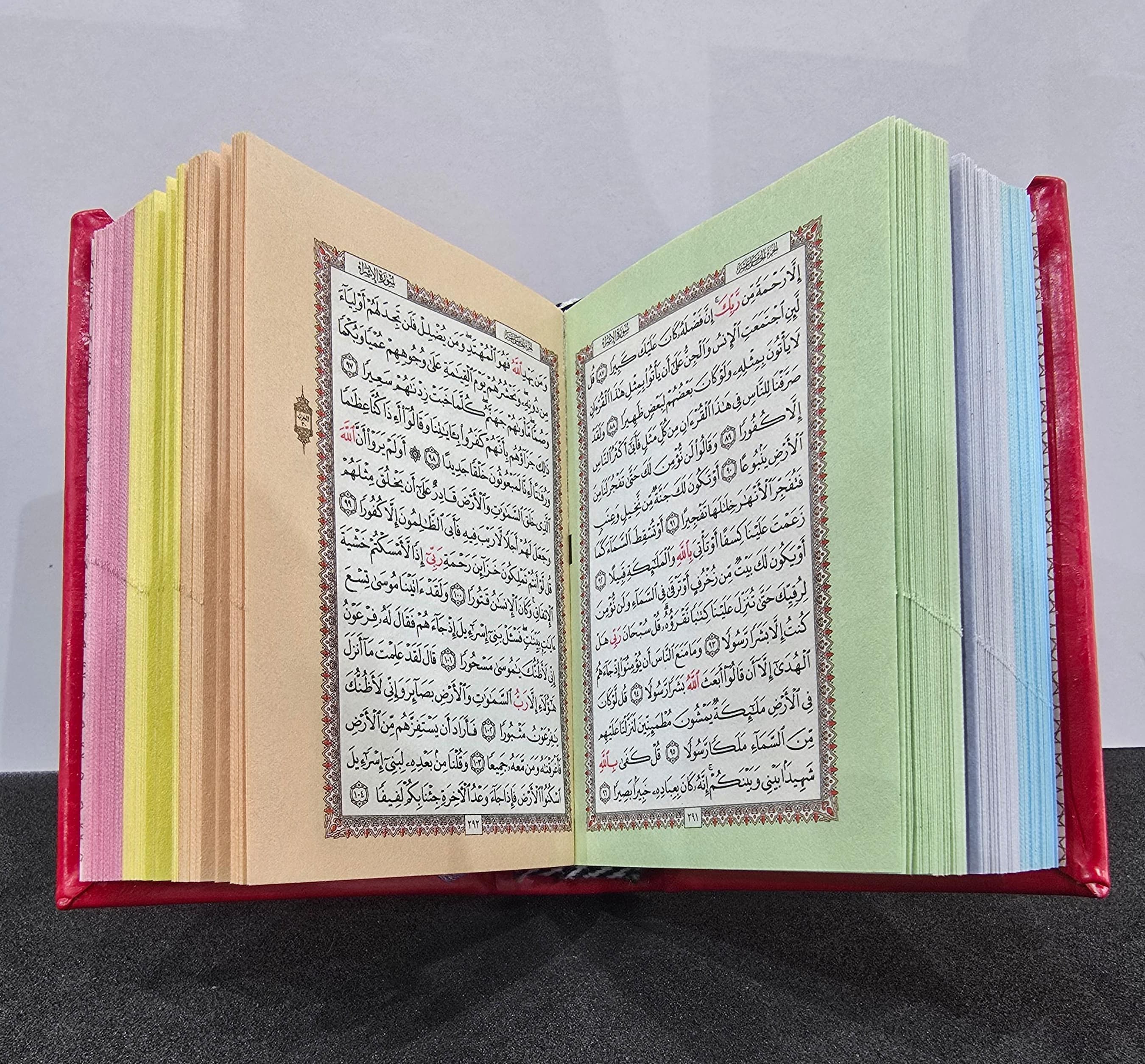 HOLY QUR'AN COLORED SOFT COVER  7X10