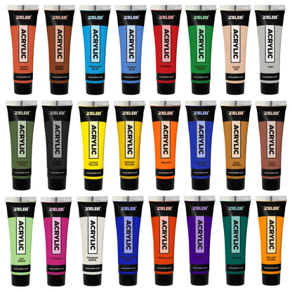 Zieler 24 Premium Acrylic Paint Set – 22ml Tubes