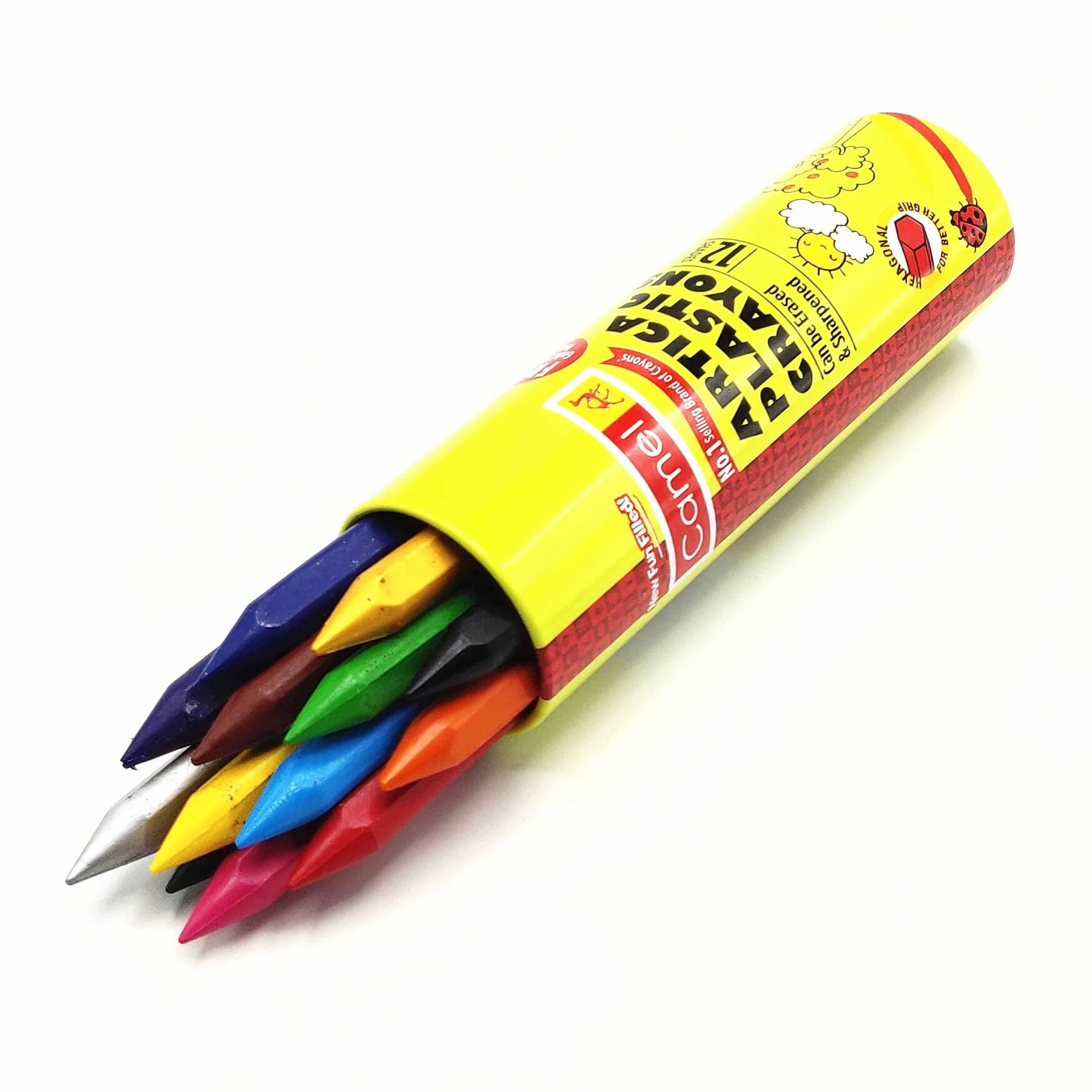 Camel Artica Plastic Crayons - 12 Shades