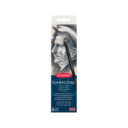 CHARCOAL PENCIL ( BRAND DERWENT ) 6PCS