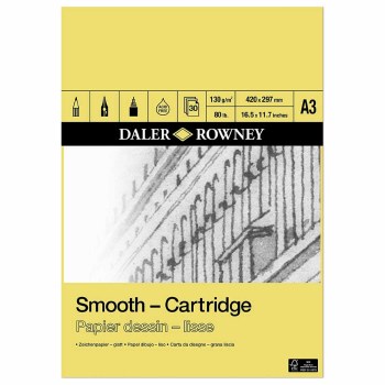SKETCHBOOK SMOOTH- CARTRIDGE A3  ( BRAND DALER ROWNEY )