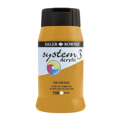 SYSTEM 3 ACRYLIC PAINT 500ML ( BRAND DALER ROWNEY )