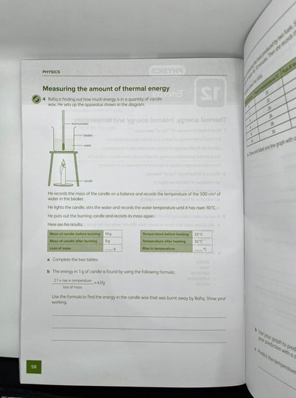 HODDER EDUCATION CAMBRIDGE CHECKPOINT LOWER SECONDARY SCIENCE WORKBOOK 9