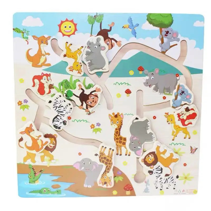 Educational Cognitive Wooden Maze Board Toys