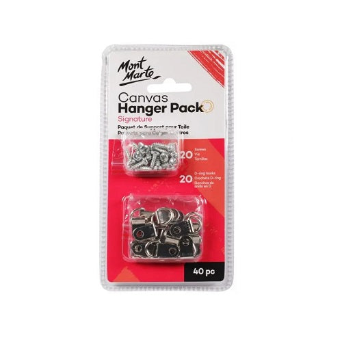 D-RING CANVAS HANGER PACK LIGHT WEIGHT 40PCS ( BRAND MONT MARTE )
