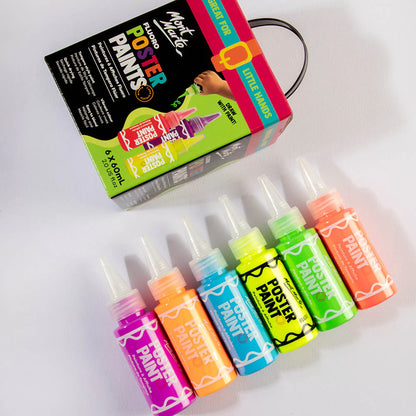 Fluoro Poster Paints - Great for Little Hands