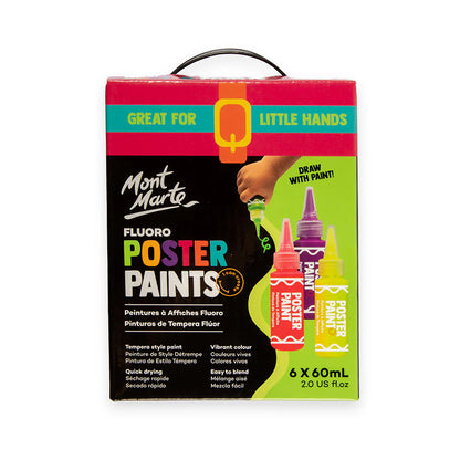 Fluoro Poster Paints - Great for Little Hands