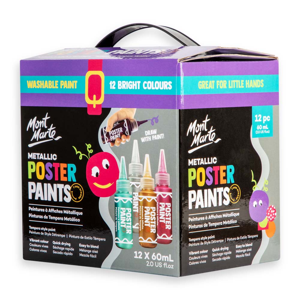 Metallic Poster Paints - Great for Little Hands