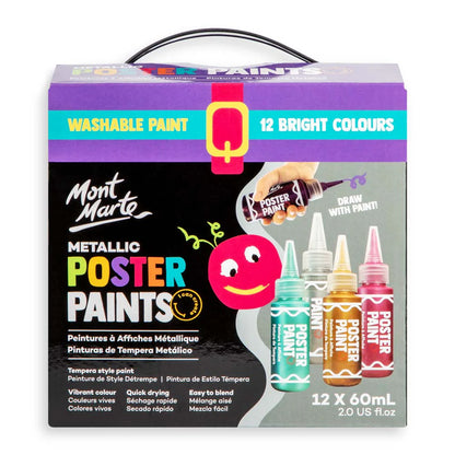 Metallic Poster Paints - Great for Little Hands