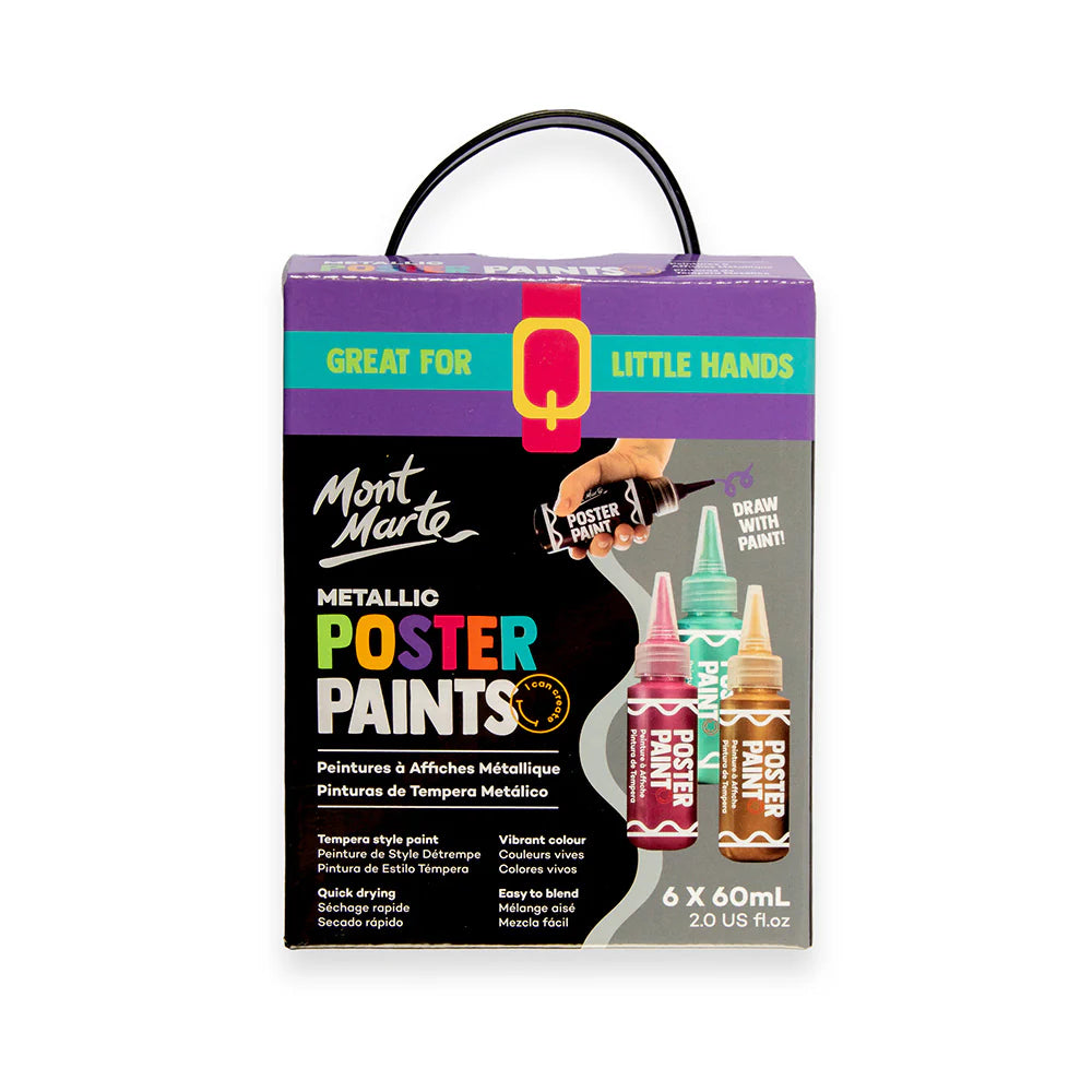 Metallic Poster Paints 6pc x 60ml