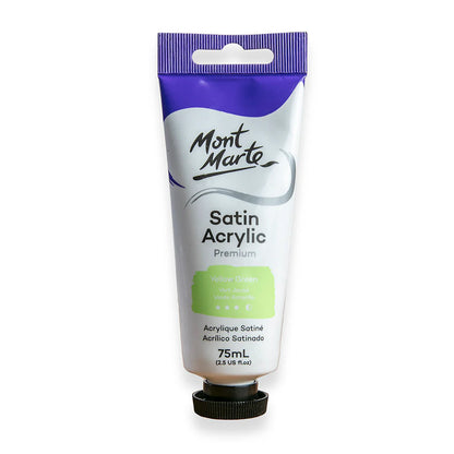 Satin Acrylic Paint Premium 75ml (2.5 US fl.oz) Tube