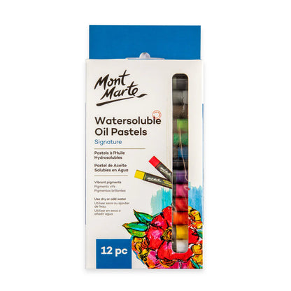 Mont Marte Watersoluble Oil Pastels (12 pc)