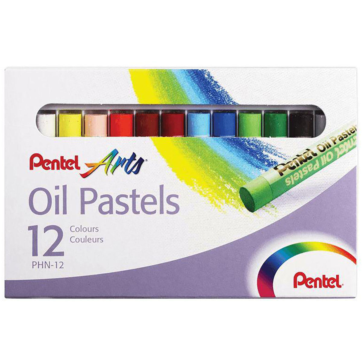 Pentel Arts Oil Pastels - 12 Colors