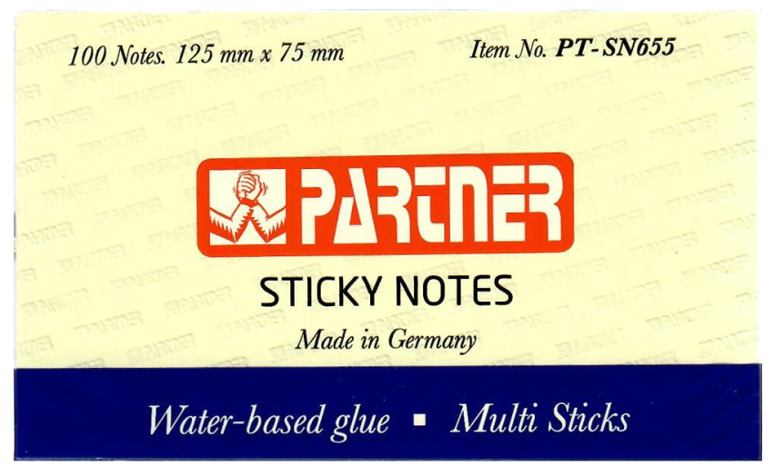 Partner Sticky Note 125 x 75mm