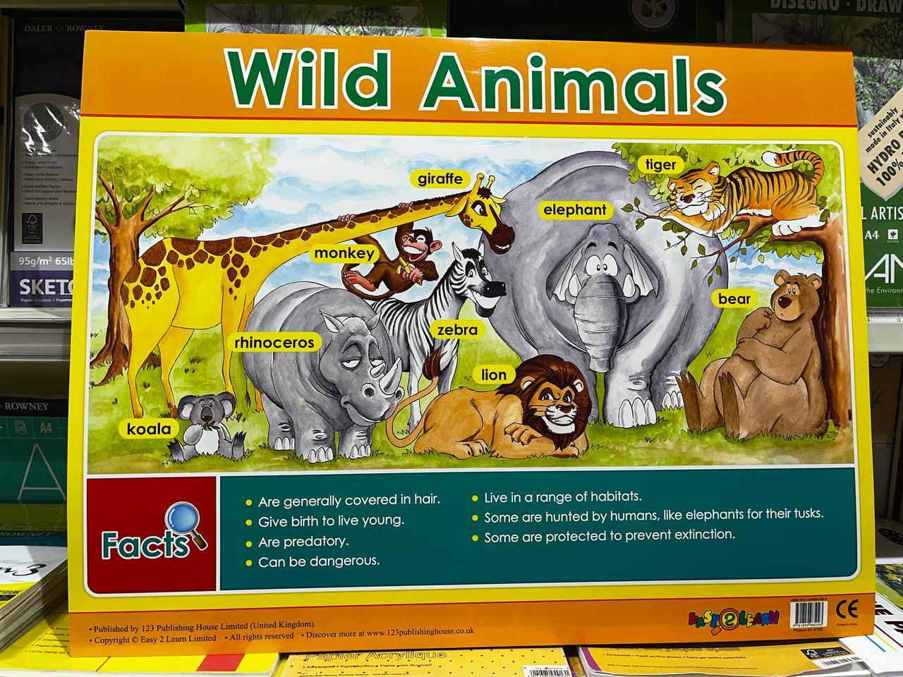 CHART BOARD - WILD ANIMALS