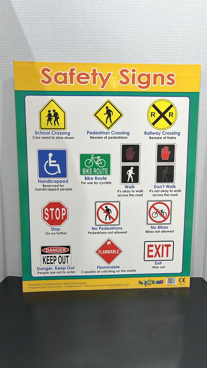 CHART BOARD - SAFETY SIGNS