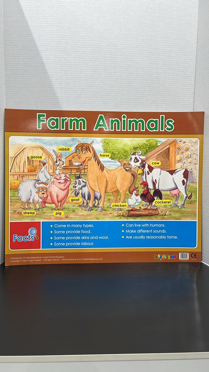 CHART BOARD - FARM ANIMALS
