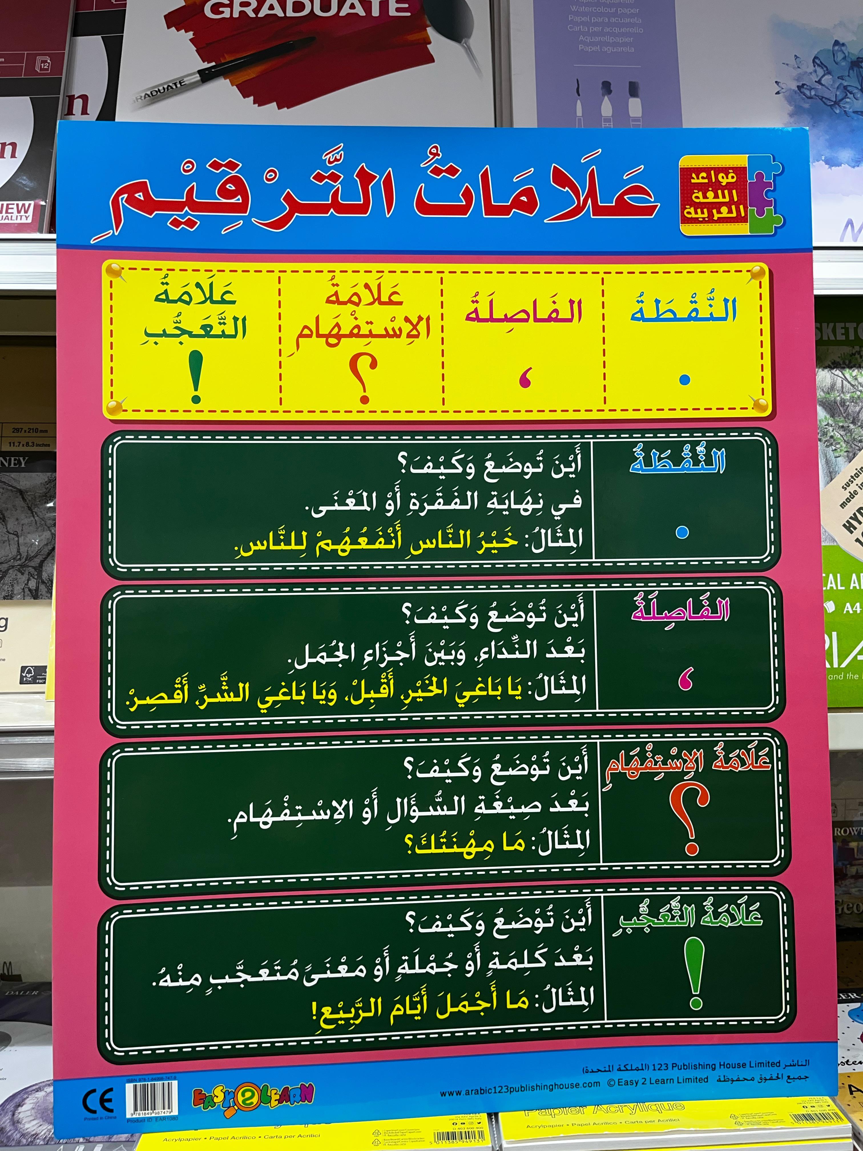 ARABIC CHART BOARD ID ( EAR 1080 )