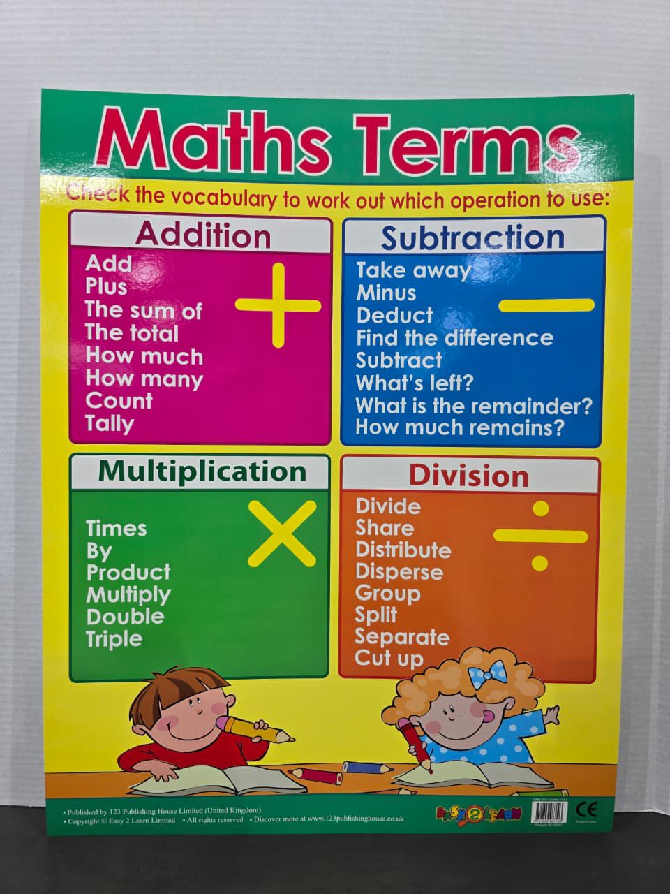 ENGLISH CHART BOARD  - ID E567