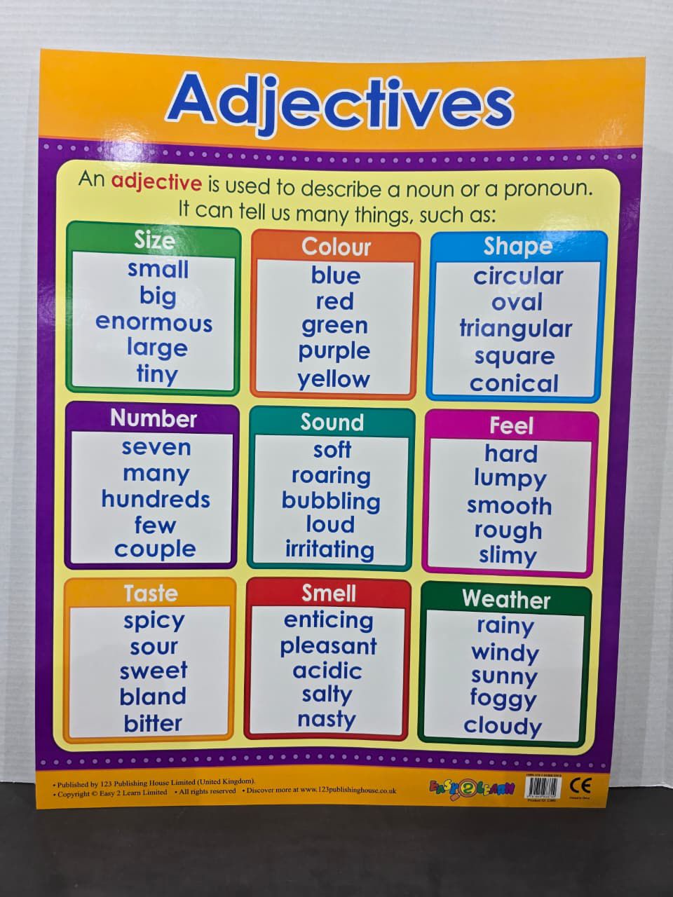 ENGLISH CHART BOARD  - ID E395