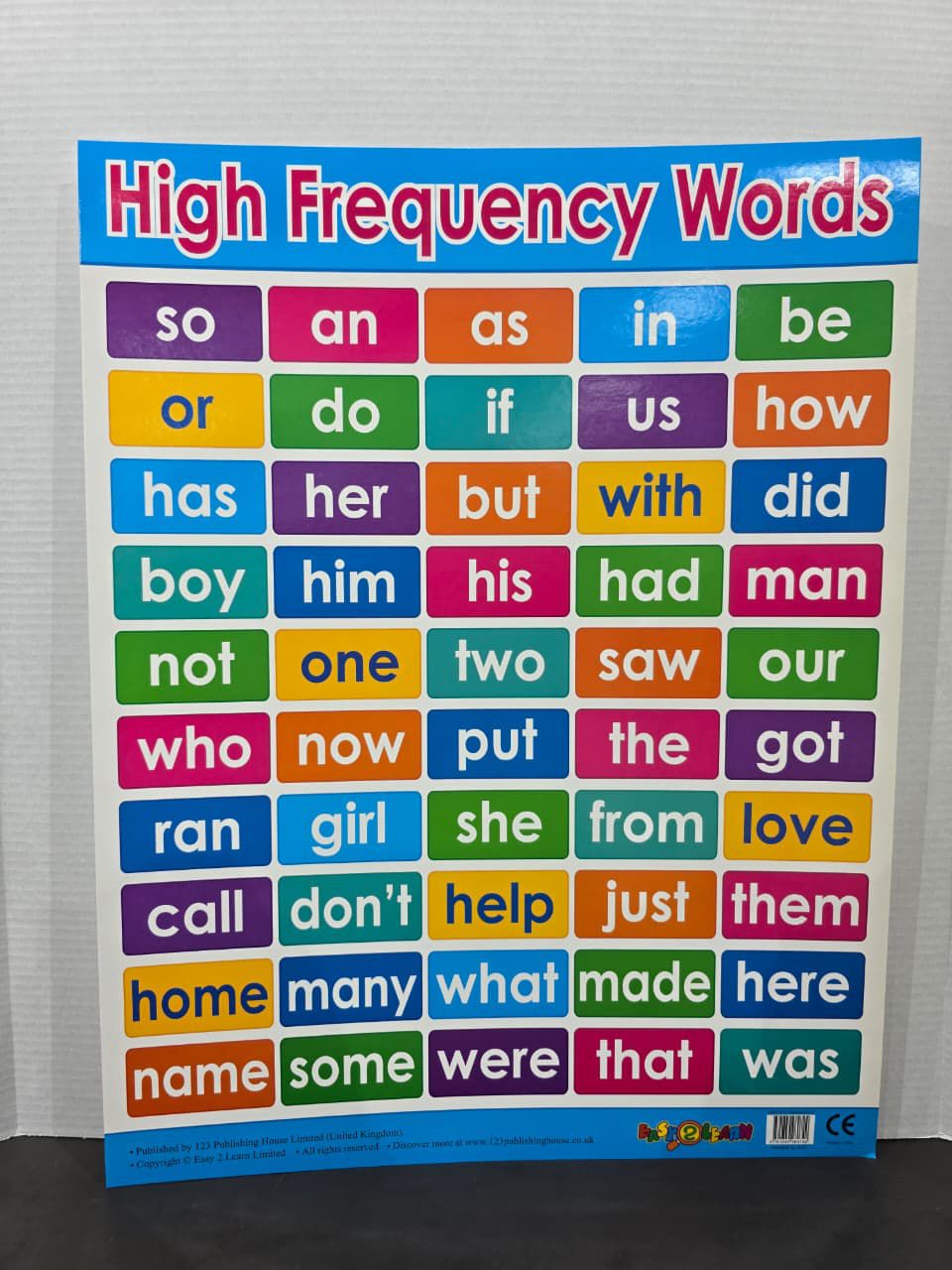 ENGLISH CHART BOARD - ID E31