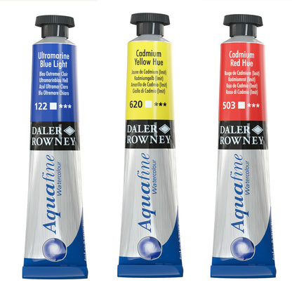 Daler-Rowney Aquafine Watercolour Introduction Set - 12 x 8ml Tubes