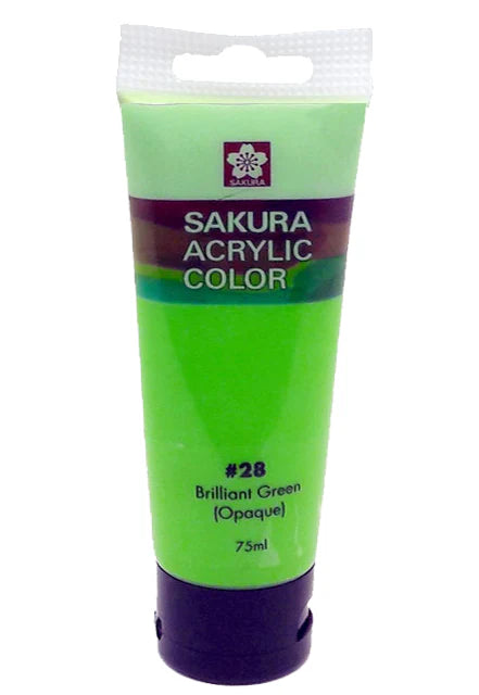 ACRYLIC COLOR ( BRAND SAKURA )  75ML TUBE