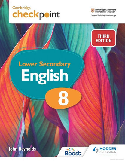 HODDER EDUCATION CAMBRIDGE CHECKPOINT LOWER SECONDARY ENGLISH 8 LEARNERS BOOK  (3RD EDITION )