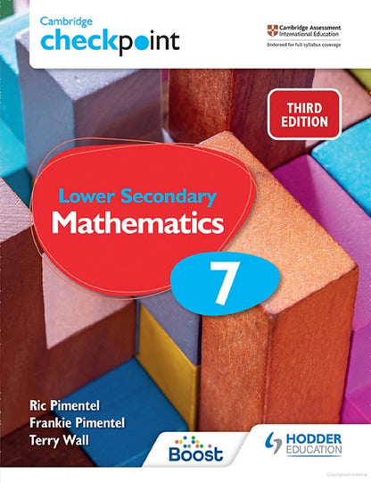 HODDER EDUCATION CAMBRIDGE CHECKPOINT LOWER SECONDARY MATHEMATICS 7 ( 3RD EDITION )