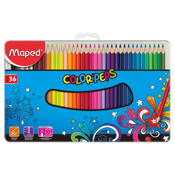 Maped Color'Peps Colored Pencils - 36 Pieces