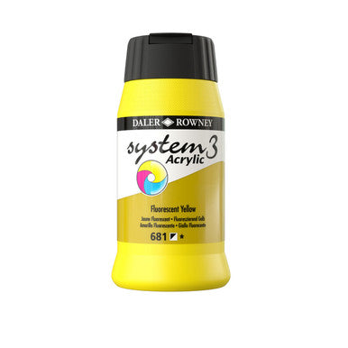 SYSTEM 3 ACRYLIC PAINT 500ML ( BRAND DALER ROWNEY )