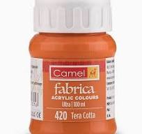 FABRIC ACRYLIC COLORS 500ml  ( BRAND CAMEL )