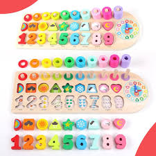 CLOCK COUNTING SHAPE STACKER