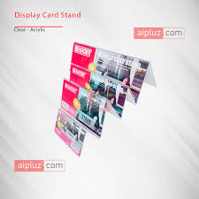 TRIANGLE CARD STAND PT-K395 210X75mm REGULAR SIZE ( BRAND PARTNER )