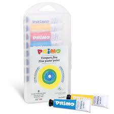 TEMPERA FINE POSTER PAINT 8colors in 12ml ( BRAND PRIMO )