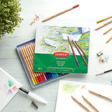 WATERCOLOR PENCIL SET DERWENT ACADEMY TIN 24 SET