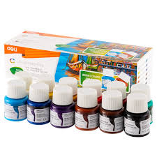 TEMPERA POSTER COLOR EMOTION 12colors 25ml ( BRAND DELI )