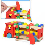 WOODEN KNOCK DOWN TOY CAR