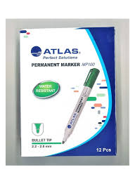 PERMANENT WHITEBOARD MARKER ( BRAND ATLAS ) 12 PCS