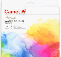 ARTIST WATERCOLOR TUBES ( BRAND CAMEL ) 18 SHADES 9ML